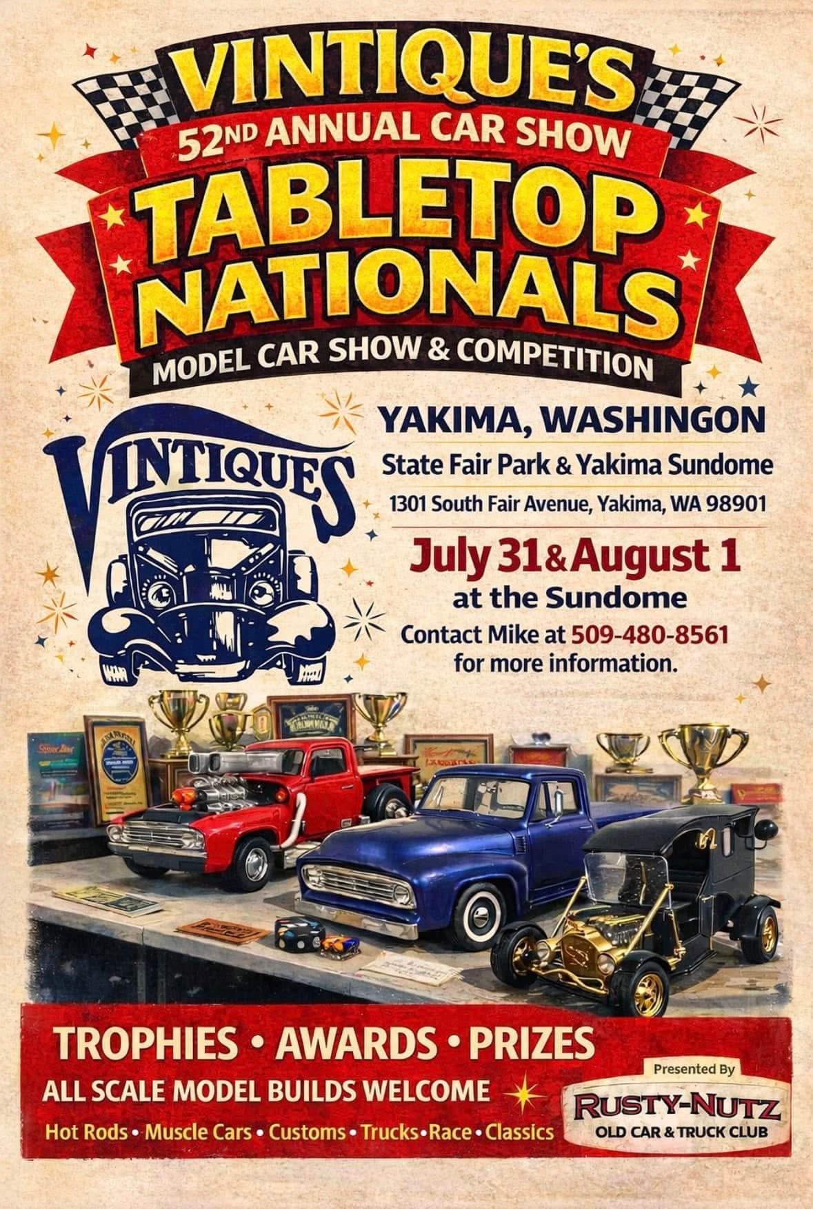 Vintique’s 52nd Annual Car Show Tabletop Nationals