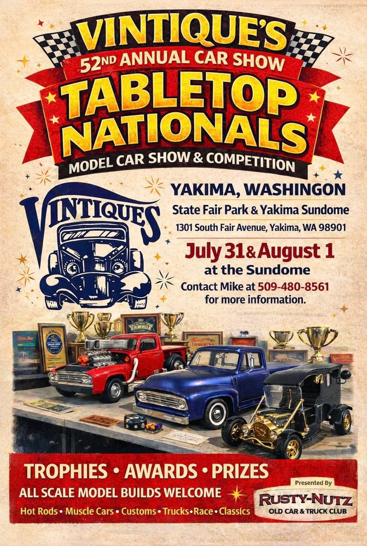 Vintique’s 52nd Annual Car Show Tabletop Nationals