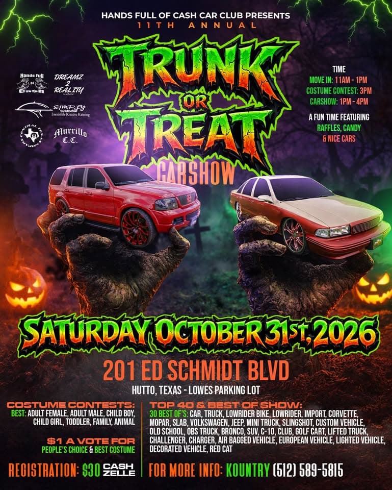 11th Annual Trunk or Treat Carshow