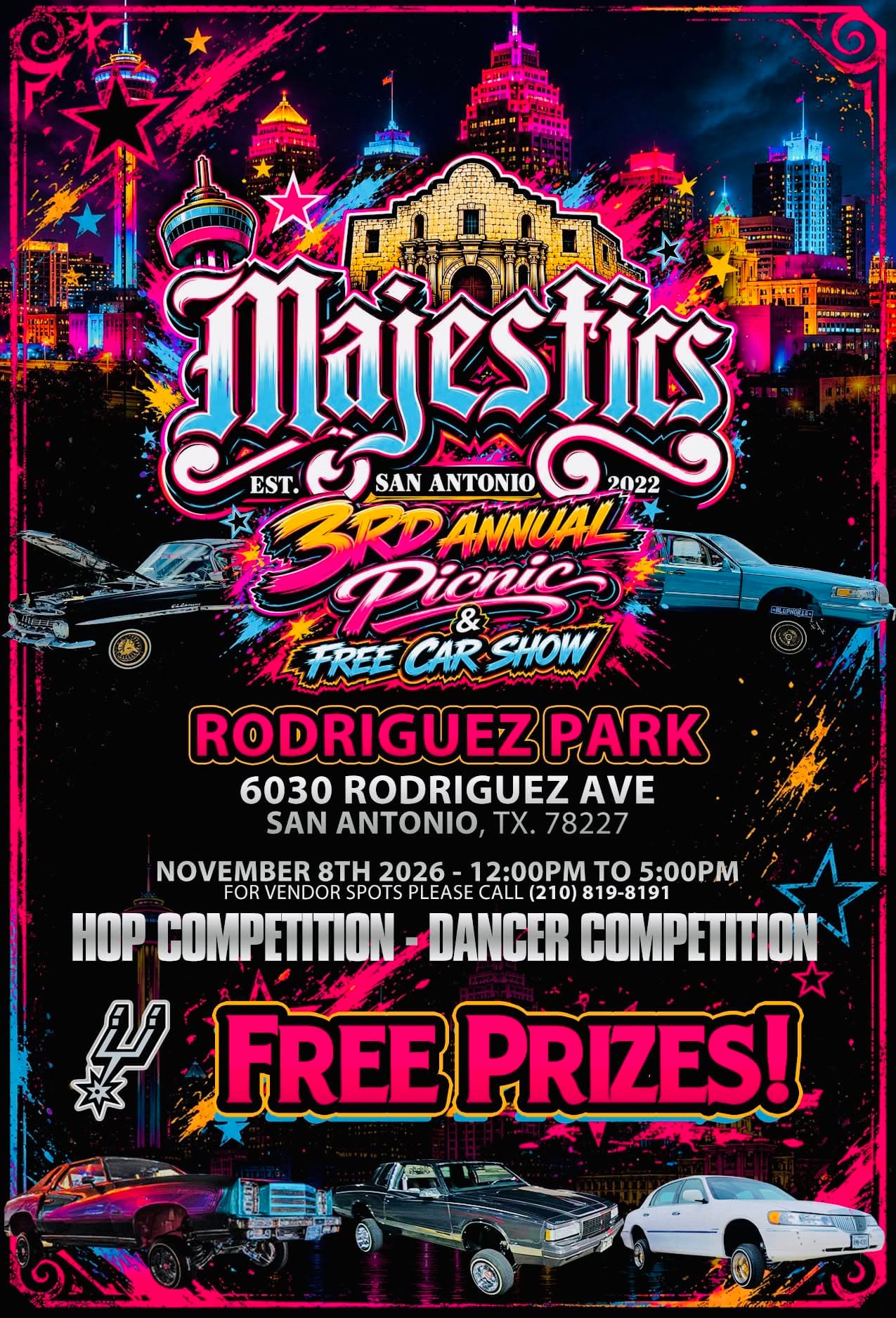 Majestics 3rd Annual Picnic & Free Car Show