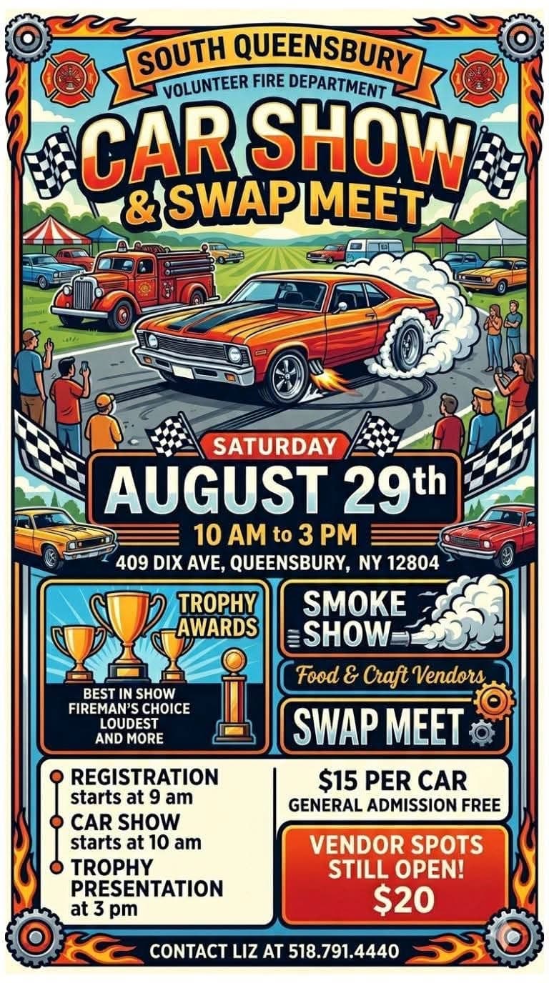 South Queensbury Volunteer Fire Department Car Show & Swap Meet