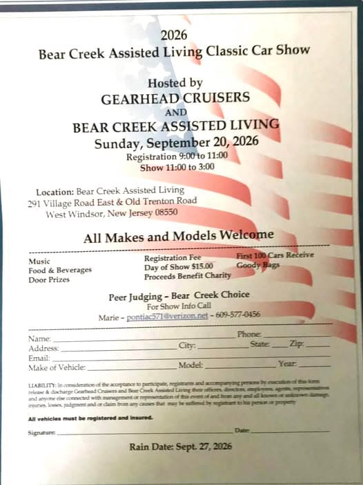 Bear Creek Assisted Living Classic Car Show