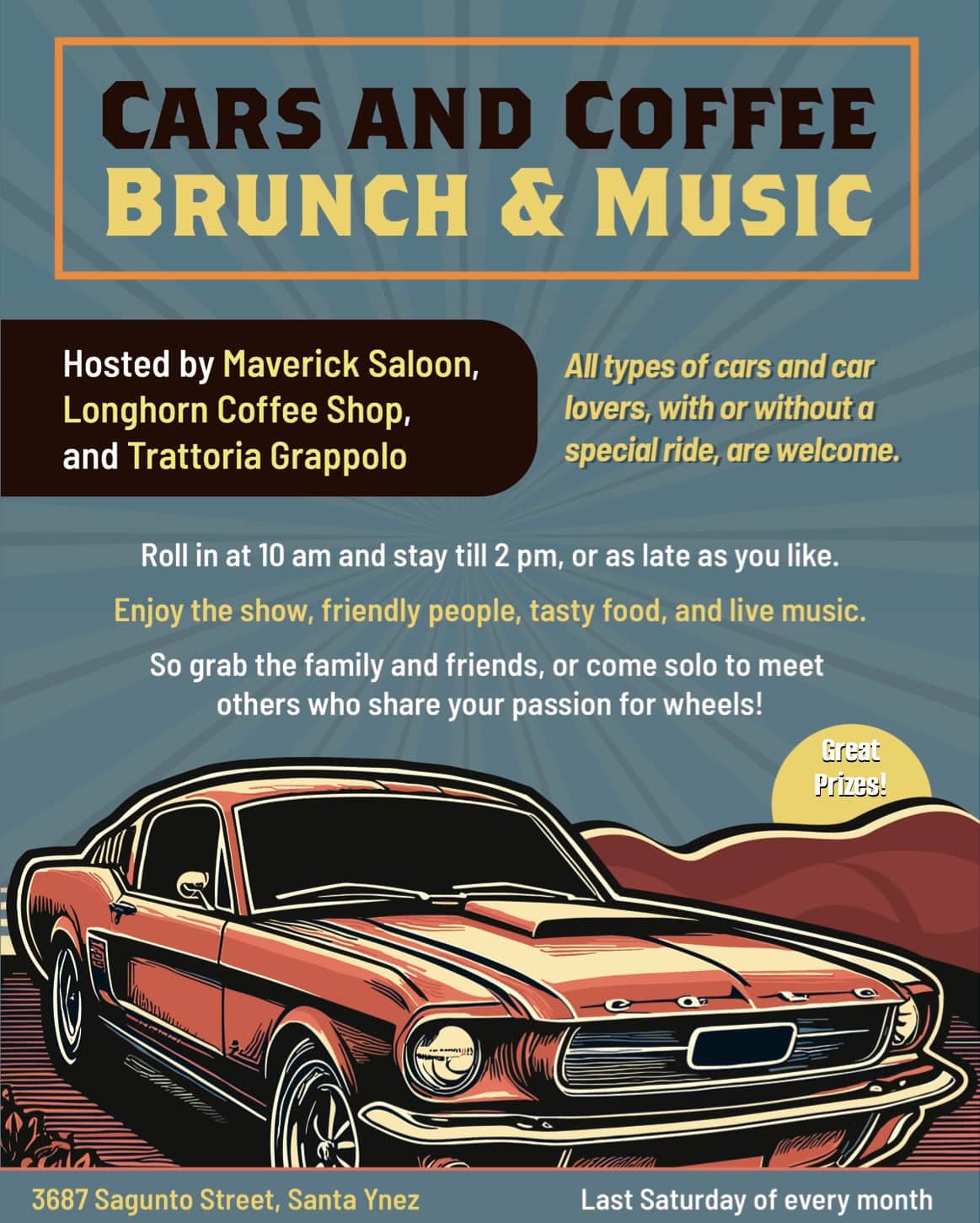 Santa Ynez Cars and Coffee Brunch & Music