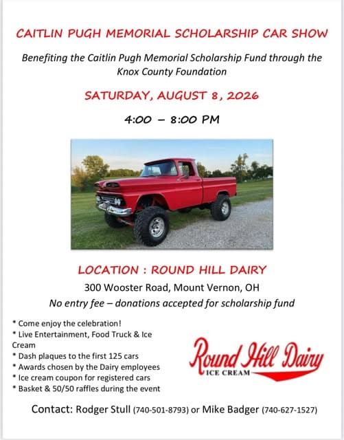 Caitlin Pugh Memorial Scholarship Car Show