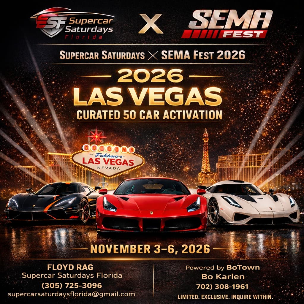2026 Las Vegas Curated 50 Car Activation