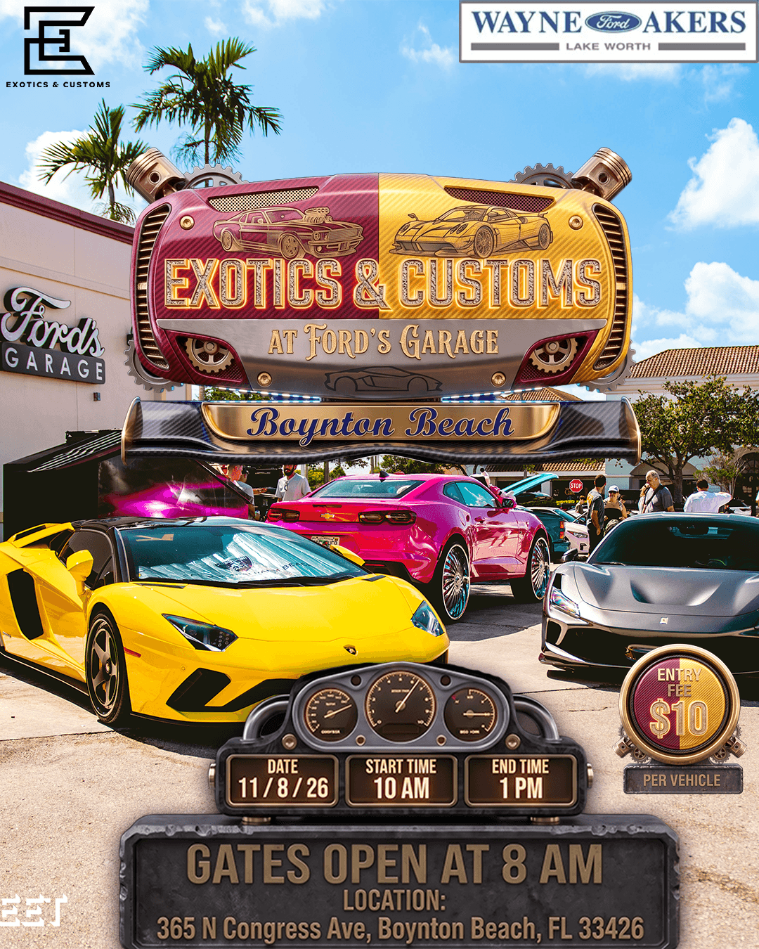 Exotics & Customs at Ford’s Garage