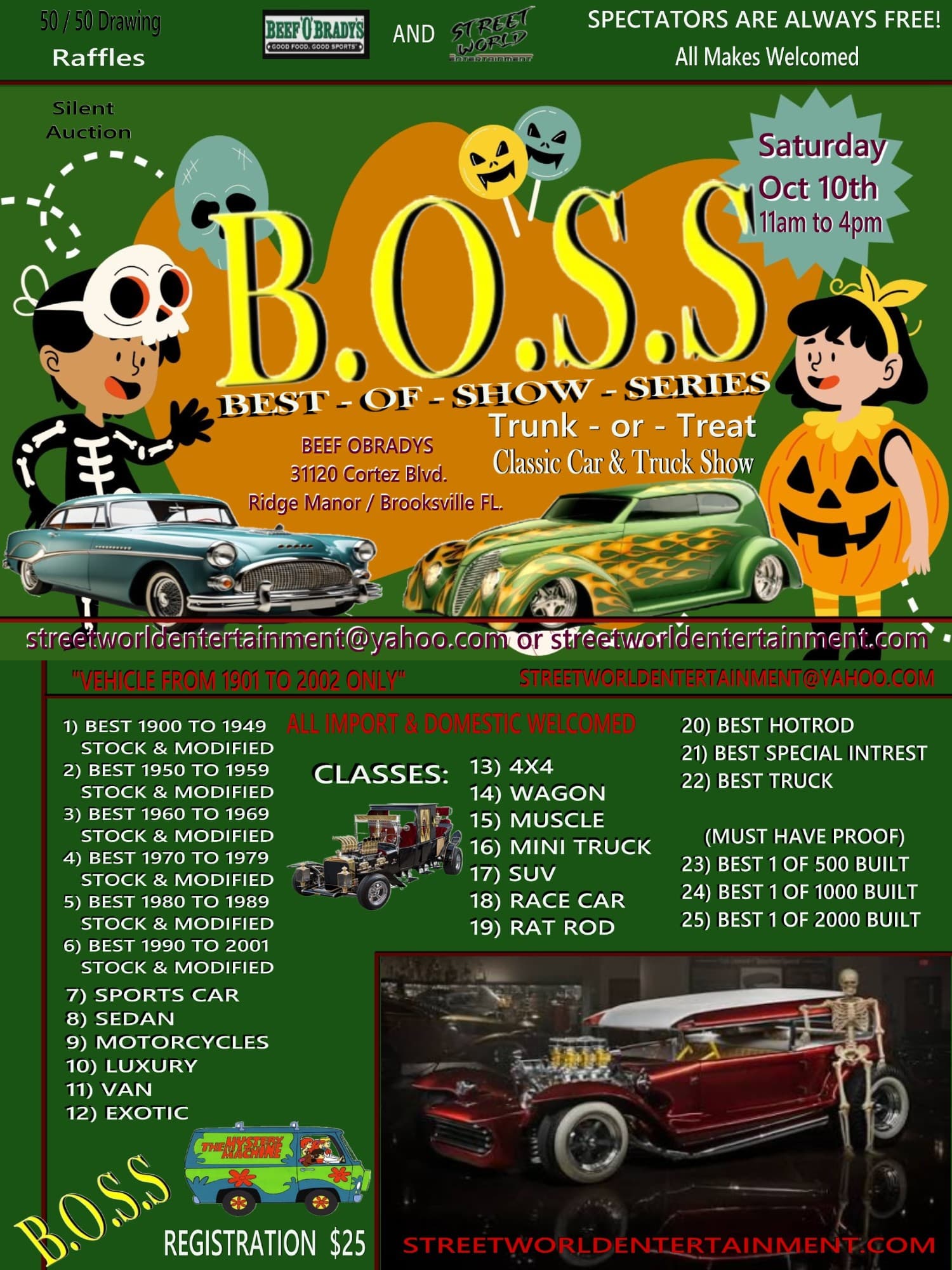 B.O.S.S. Classic Car & Truck Show & Trunk or Treat