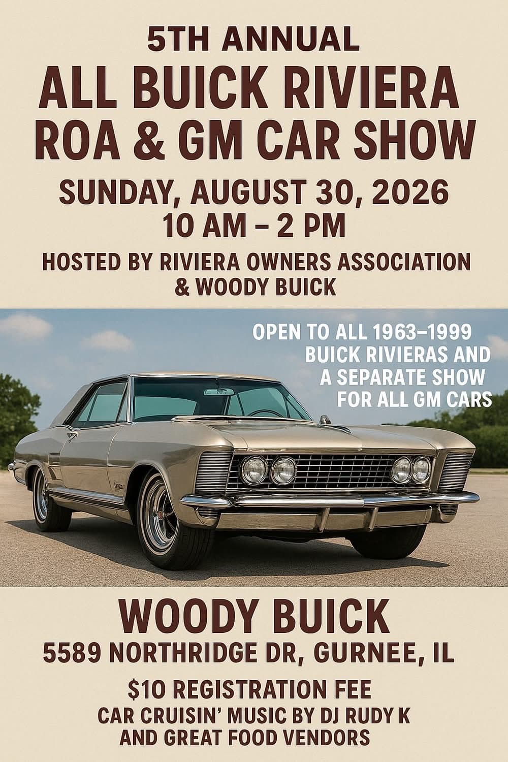5th Annual Buick Riviera ROA & GM Charity Car Show