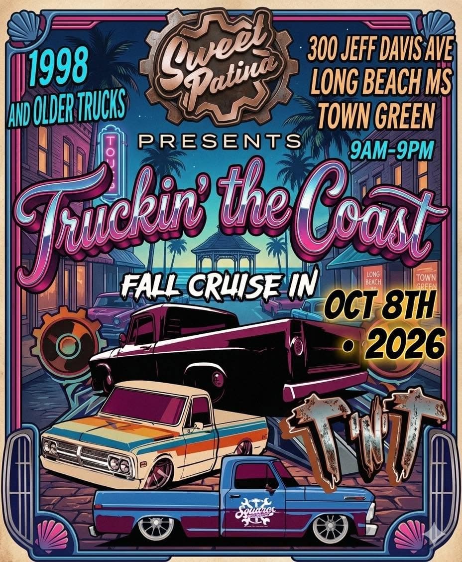 Sweet Patina Fall Cruise In Presented By Truckin' The Coast
