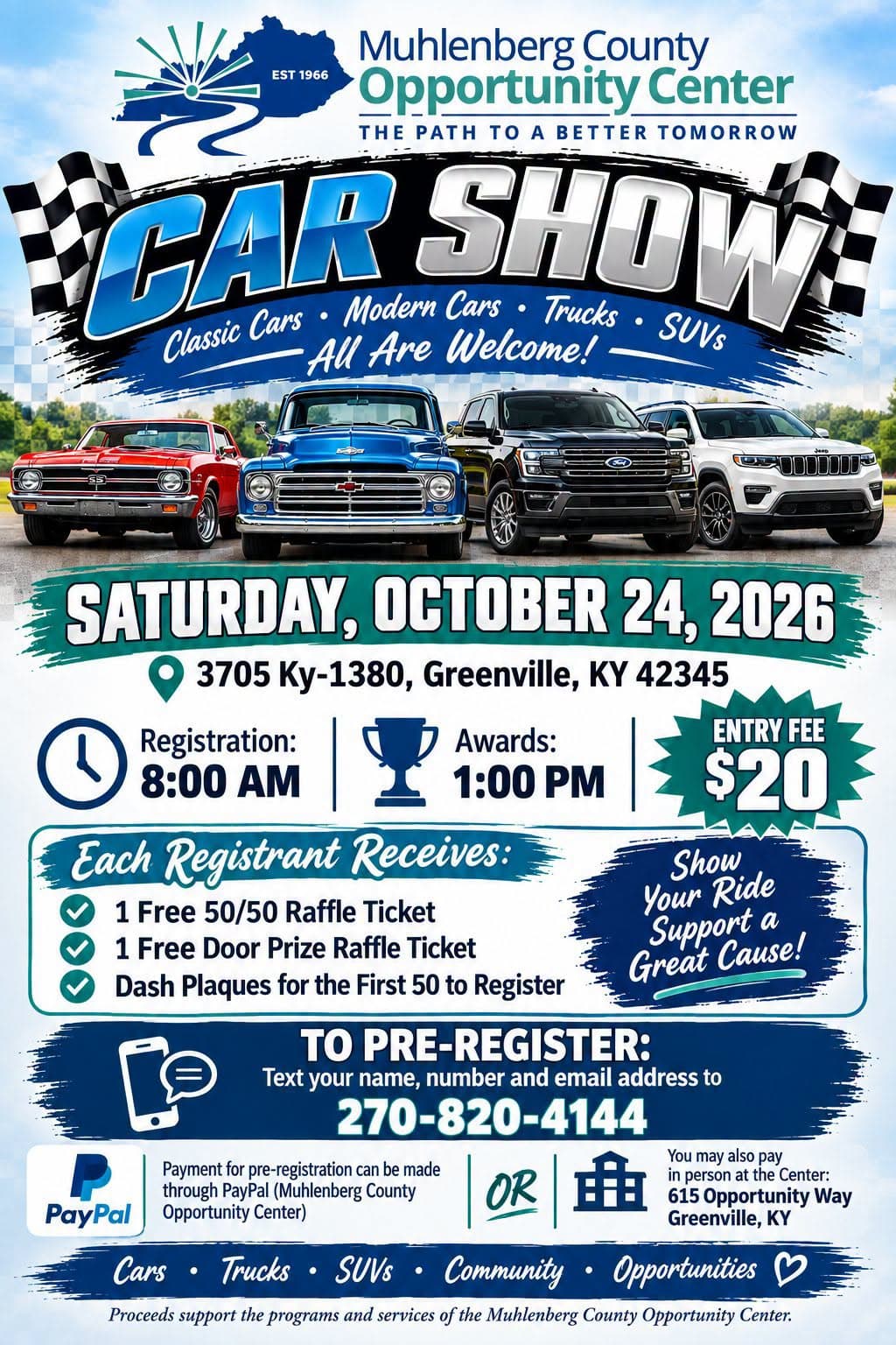 Muhlenberg County Opportunity Center Car Show