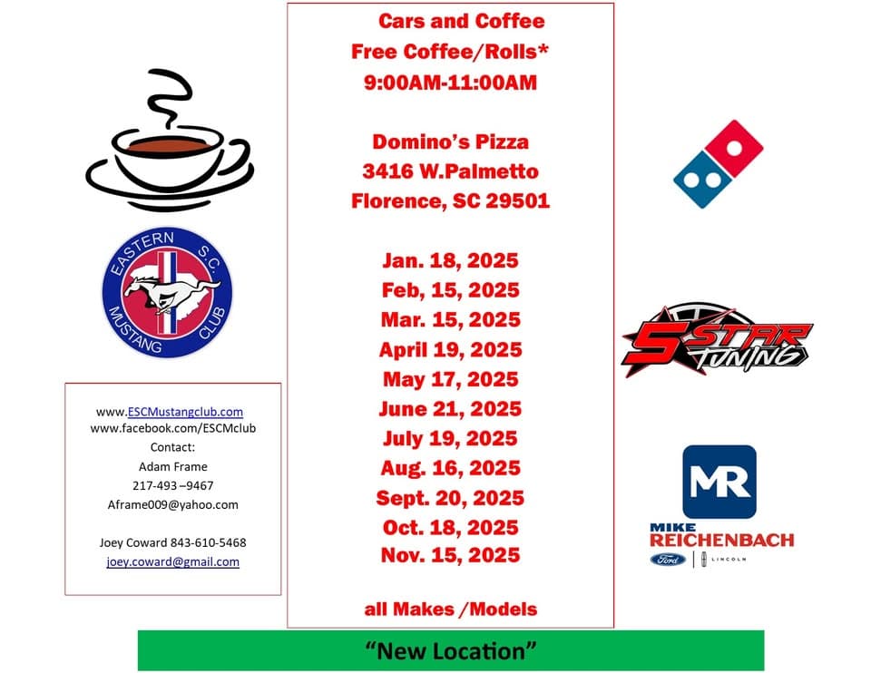 cars and Coffee New Location