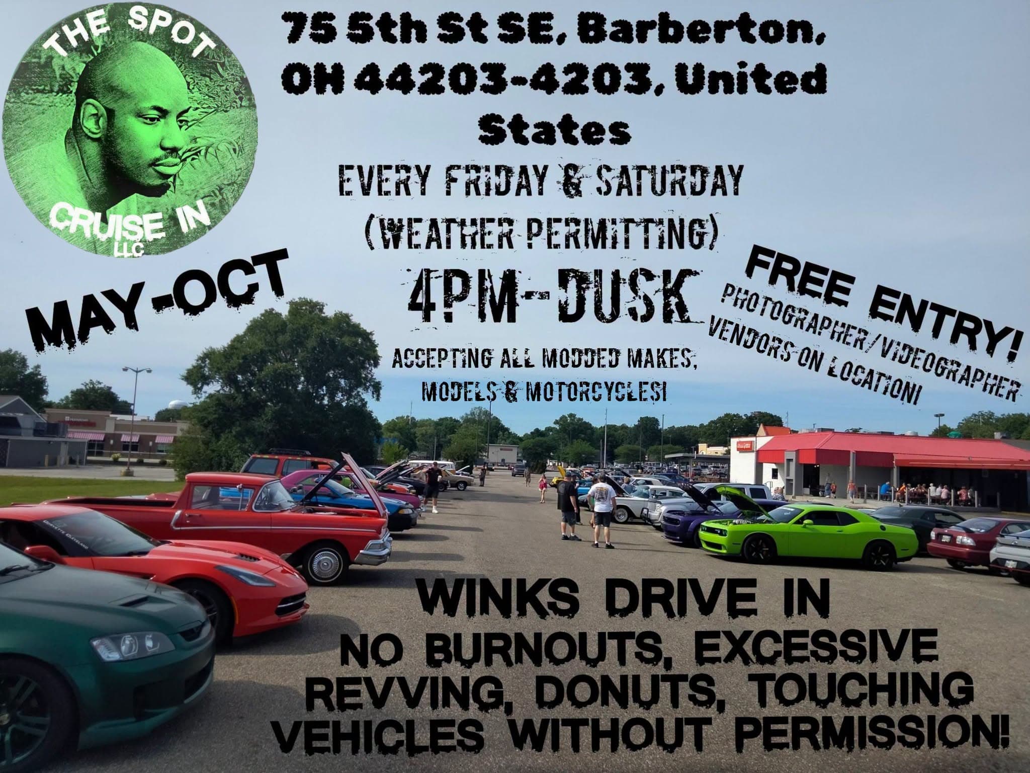 The Spot Cruise in at Winks Drive in