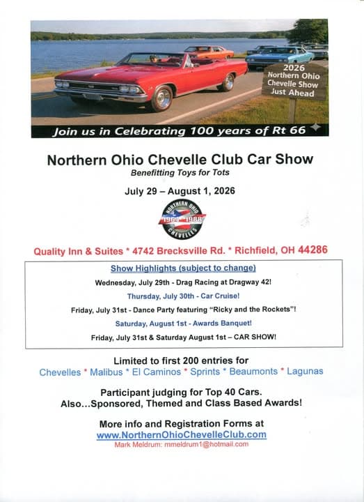 2026 Northern Ohio Chevelle Show