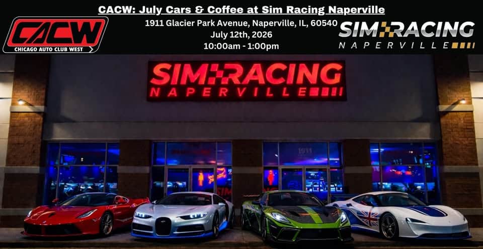 CACW: July Cars & Coffee at Sim Racing Naperville