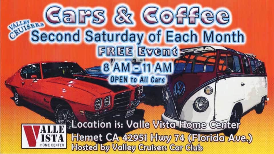 Cars & Coffee @ Valle Vista Home Center