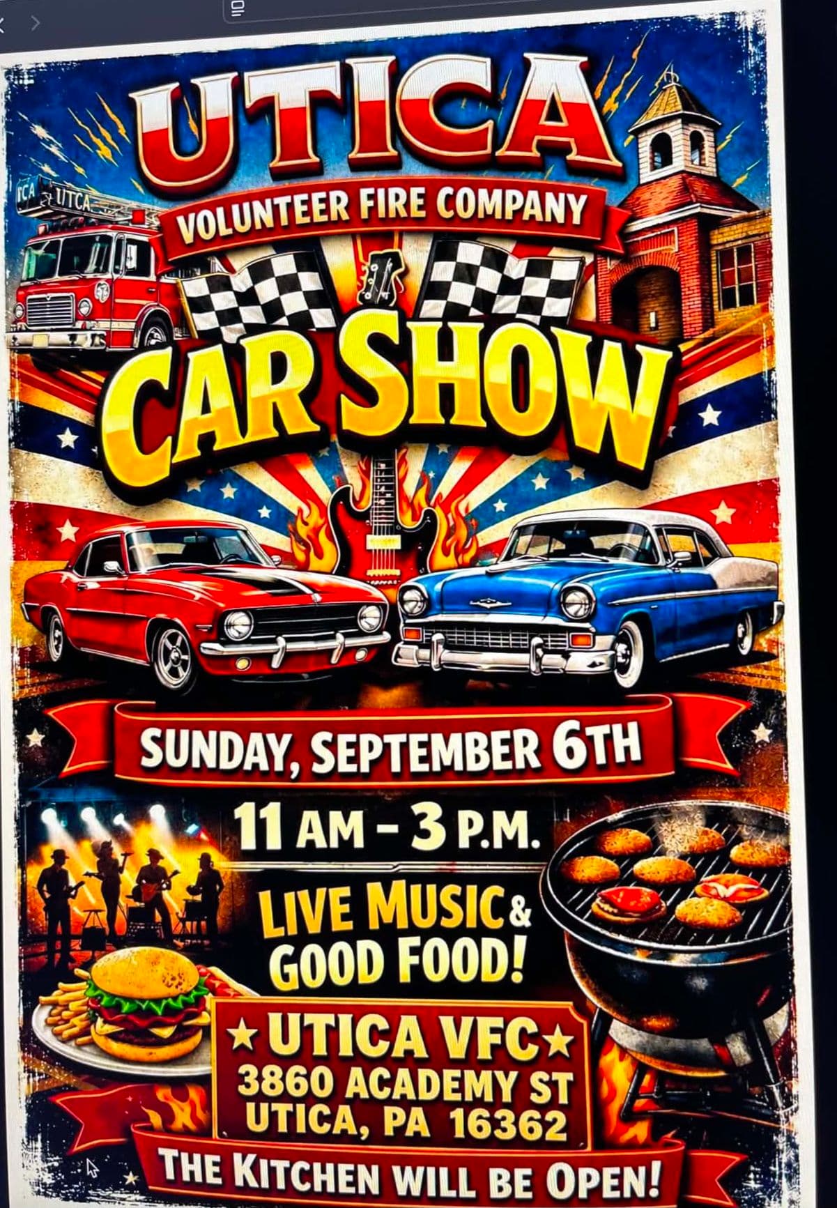 Utica Volunteer Fire Company Car Show