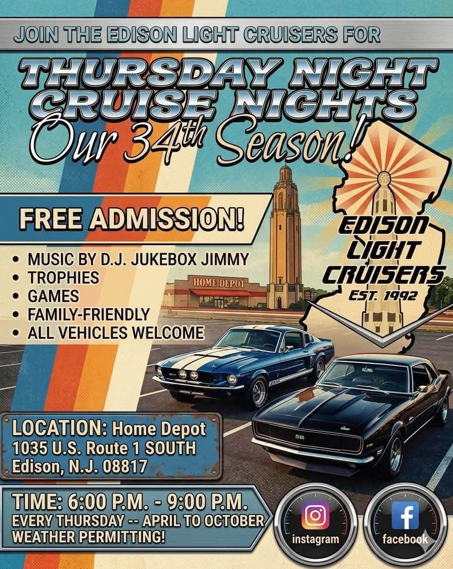 Edison Light Cruisers Thursday Night Cruise Nights