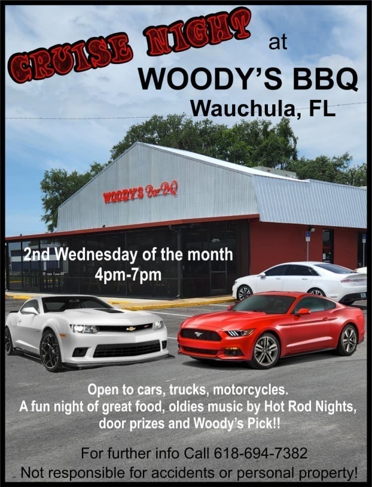 Cruise Night at Woody’s BBQ