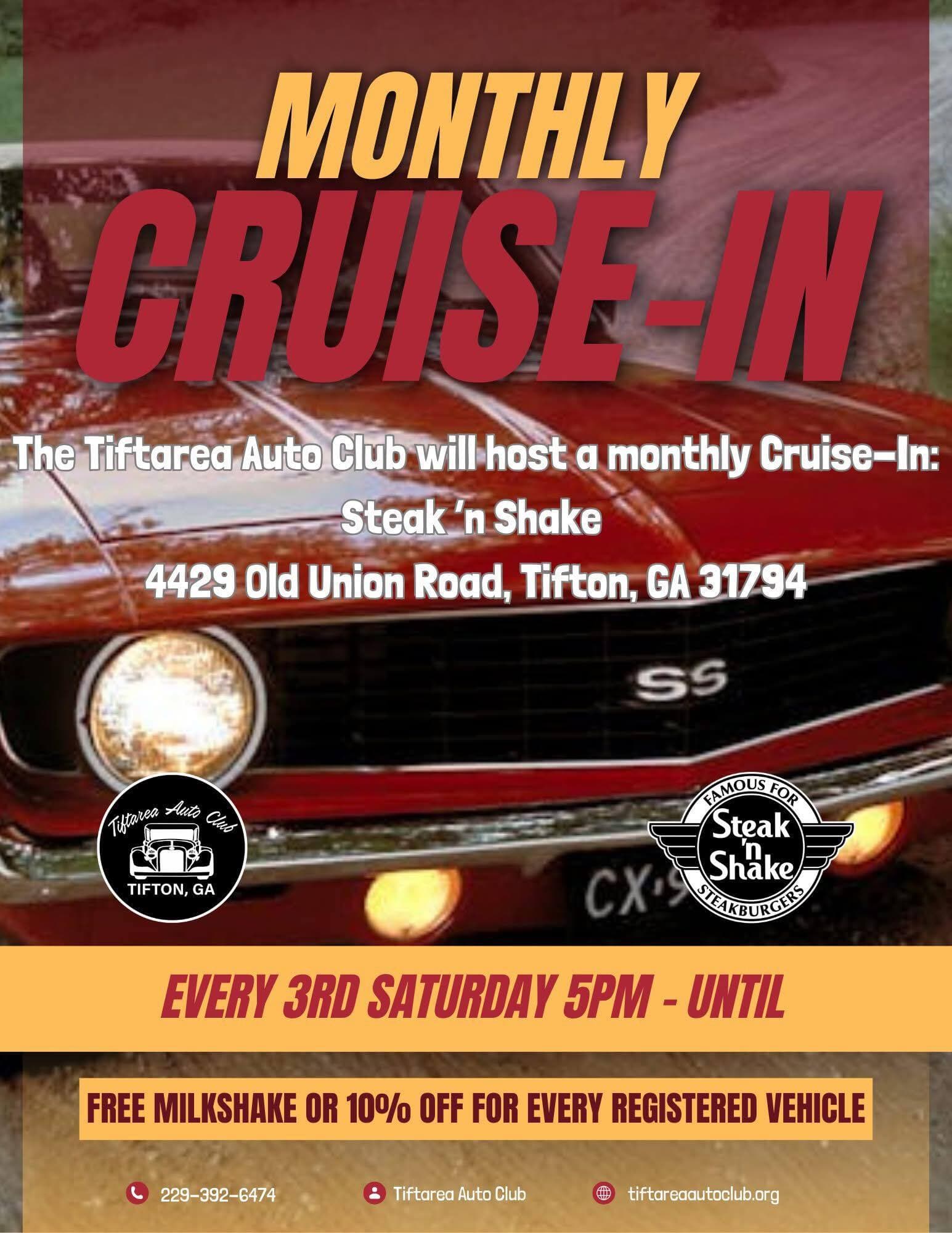 Tiftarea Auto Club Monthly Cruise-In