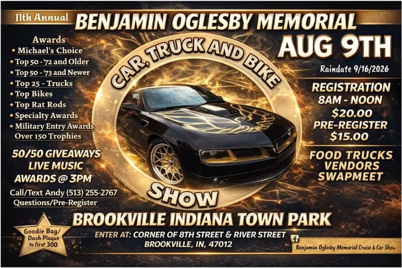 Benjamin Oglesby Memorial Car, Truck and Bike Show
