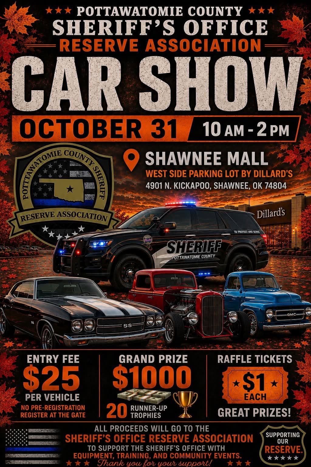 Pottawatomie County Sheriff's Office Reserve Association Car Show