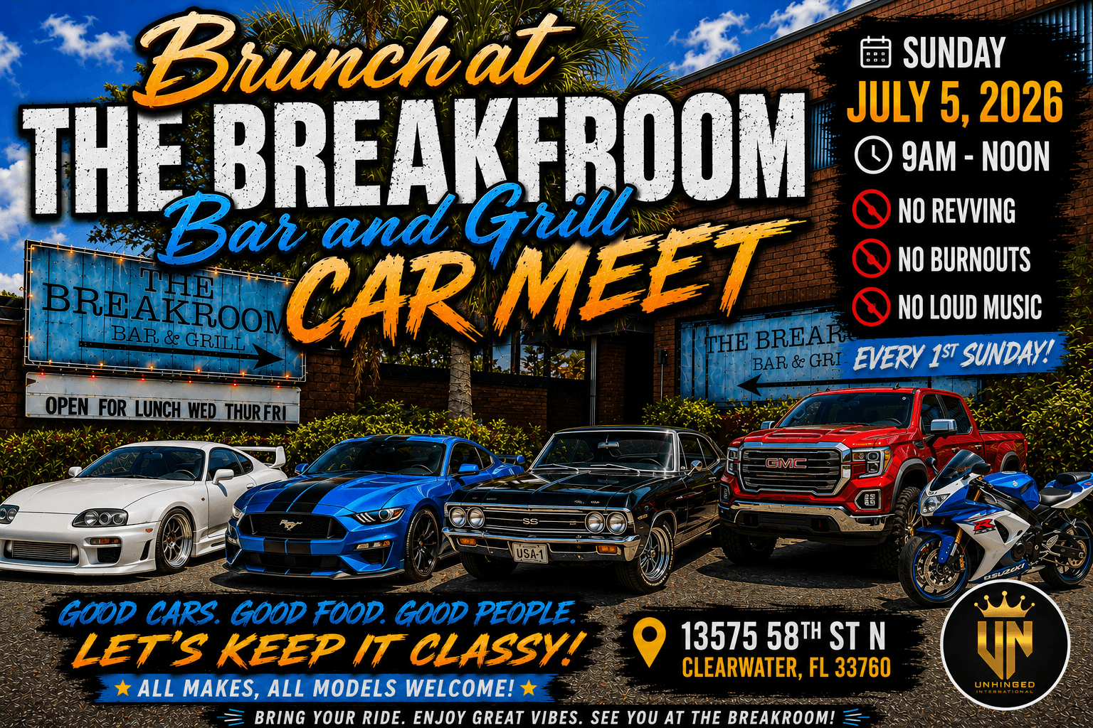 Brunch at the Breakroom Car Meet