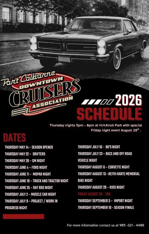Port Colborne Downtown Cruisers Thursday Night Cruise-In