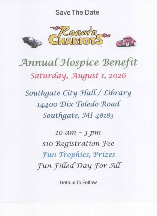 Roam’n Chariots Annual Hospice Benefit