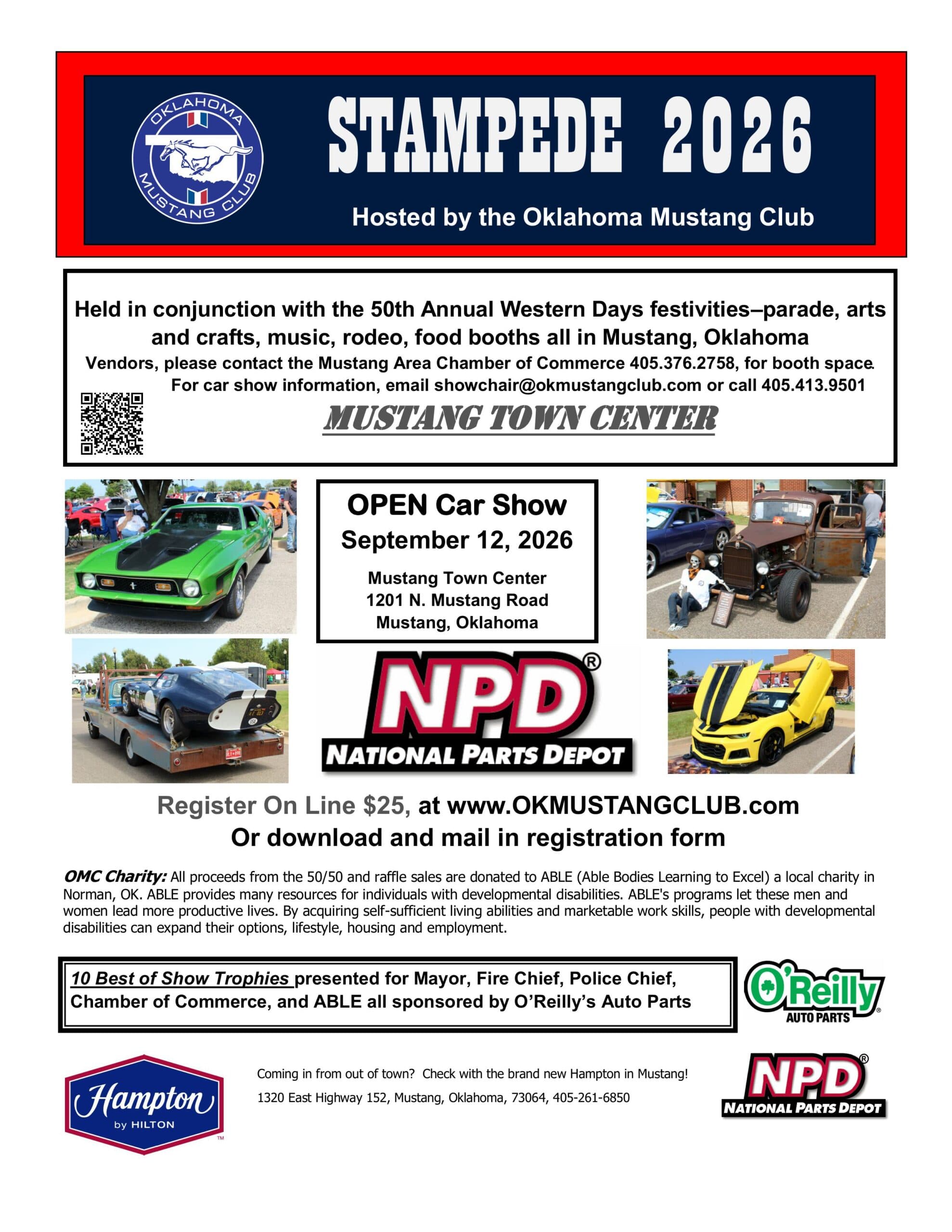Oklahoma Mustang Club Stampede 2026