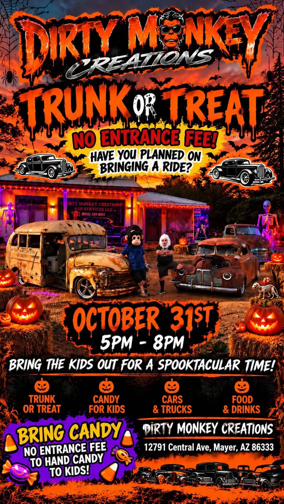 Dirty Monkey Creations Trunk or Treat