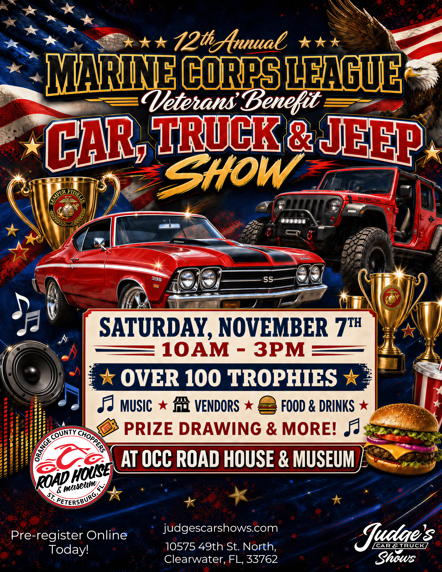 12th Annual Marine Corps League Veterans’ Benefit Show
