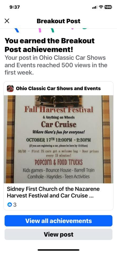Fall Harvest Festival & Anything On Wheels Car Cruise