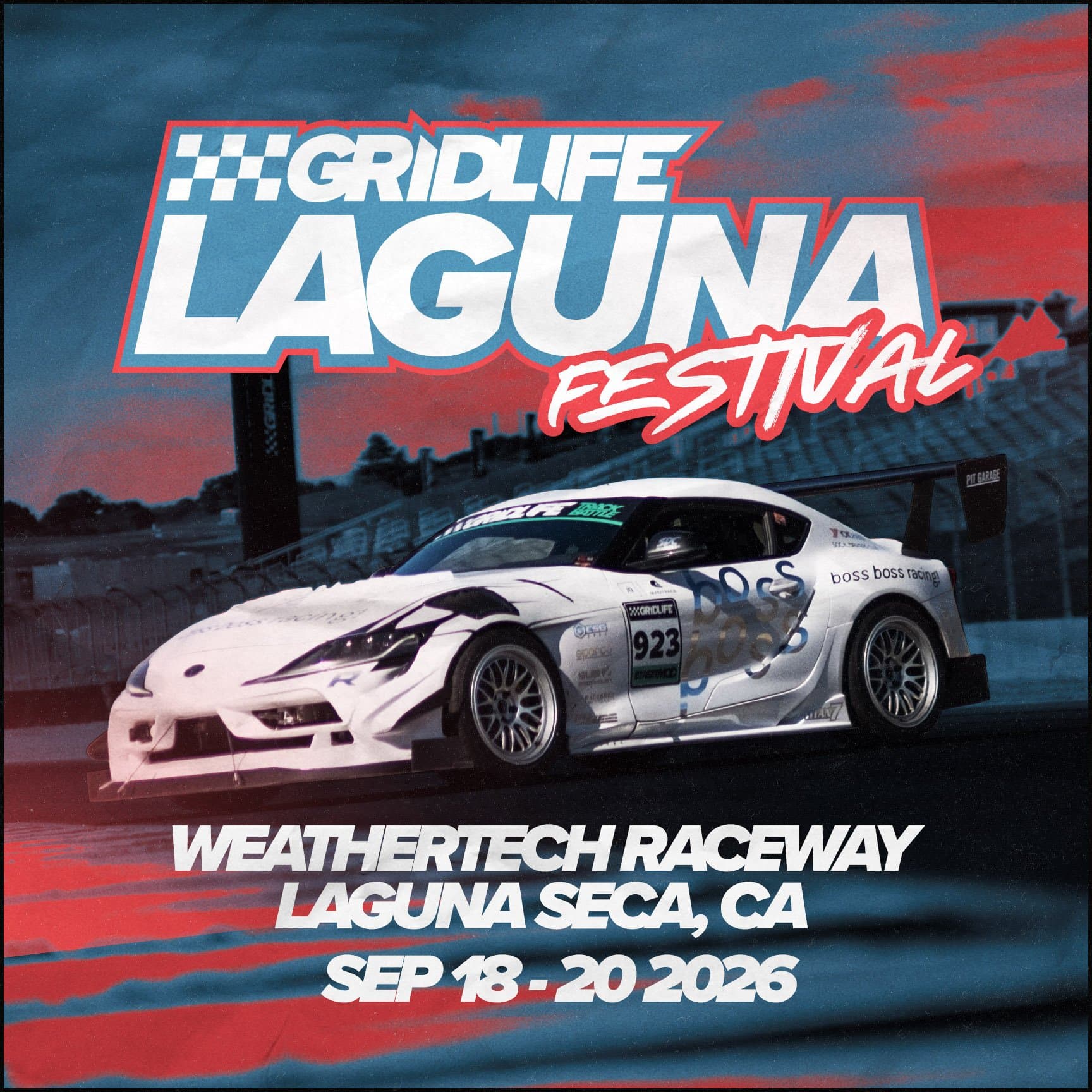 GRIDLIFE Laguna Festival at Weathertech Raceway Laguan Seca, CA September 18 - 20 2026
