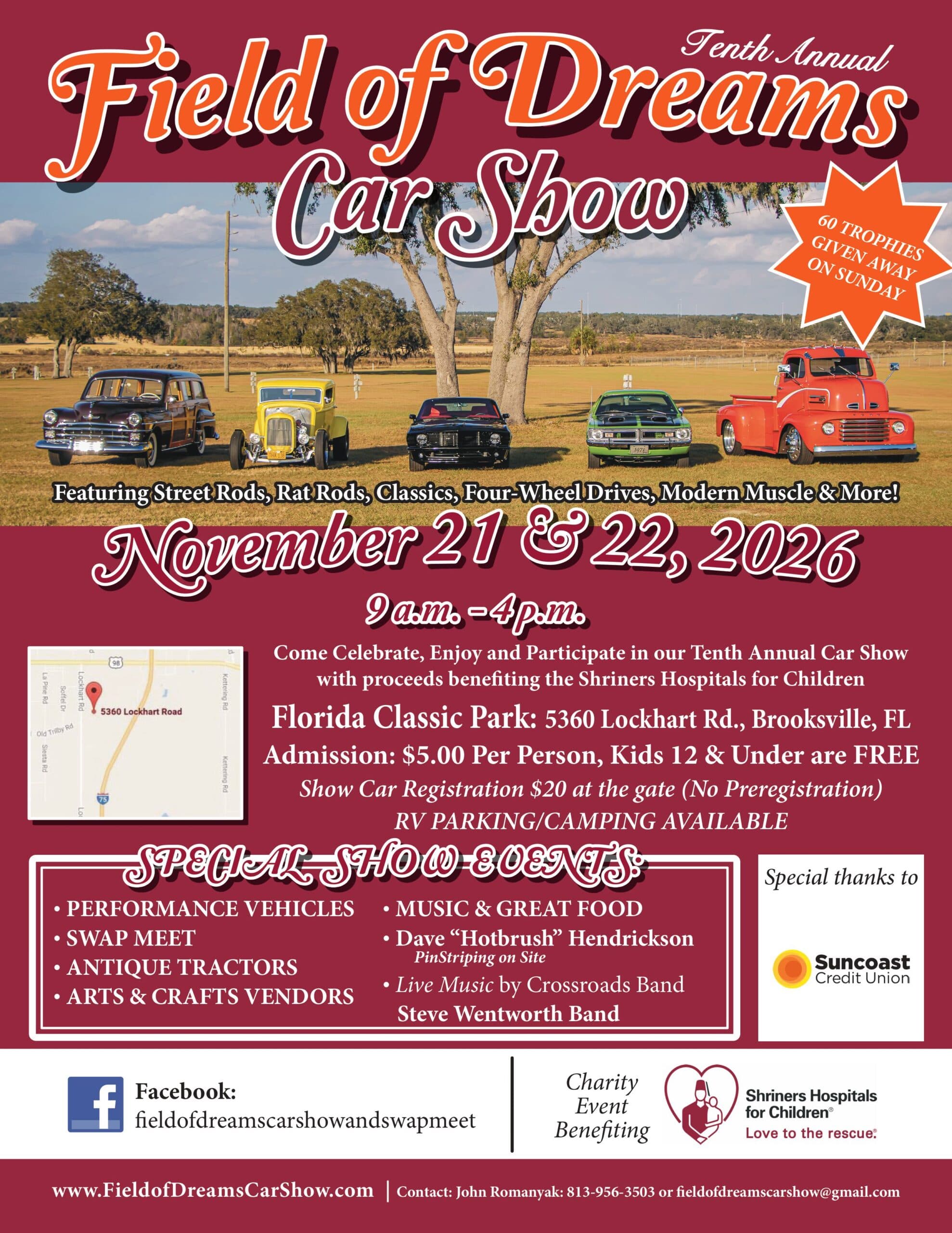 10th Annual Field of Dreams Car Show