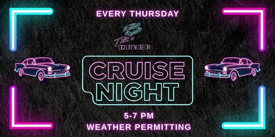 Classic Car Cruise Night at Tilt’n Diner