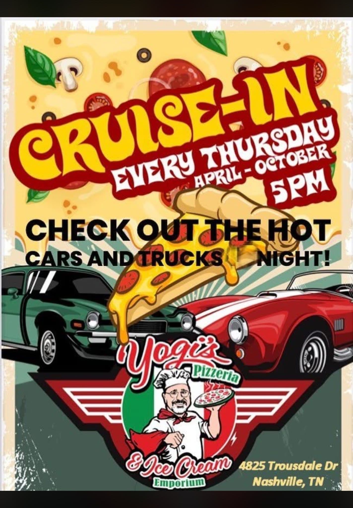 Yogi’s Pizzeria & Ice Cream Emporium Cruise-In