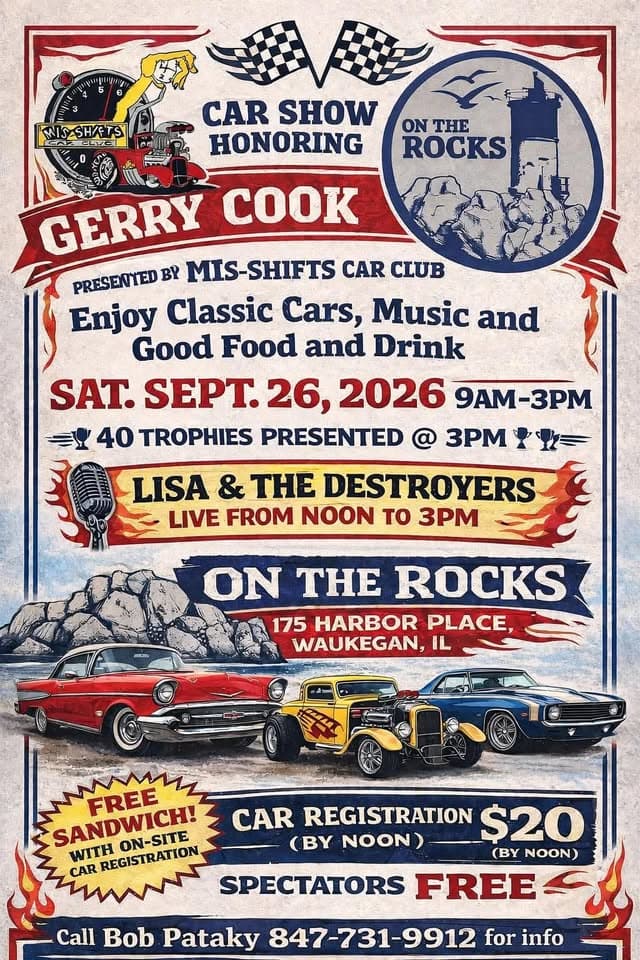 Honoring Gerry Cook @ On The Rocks Car Show