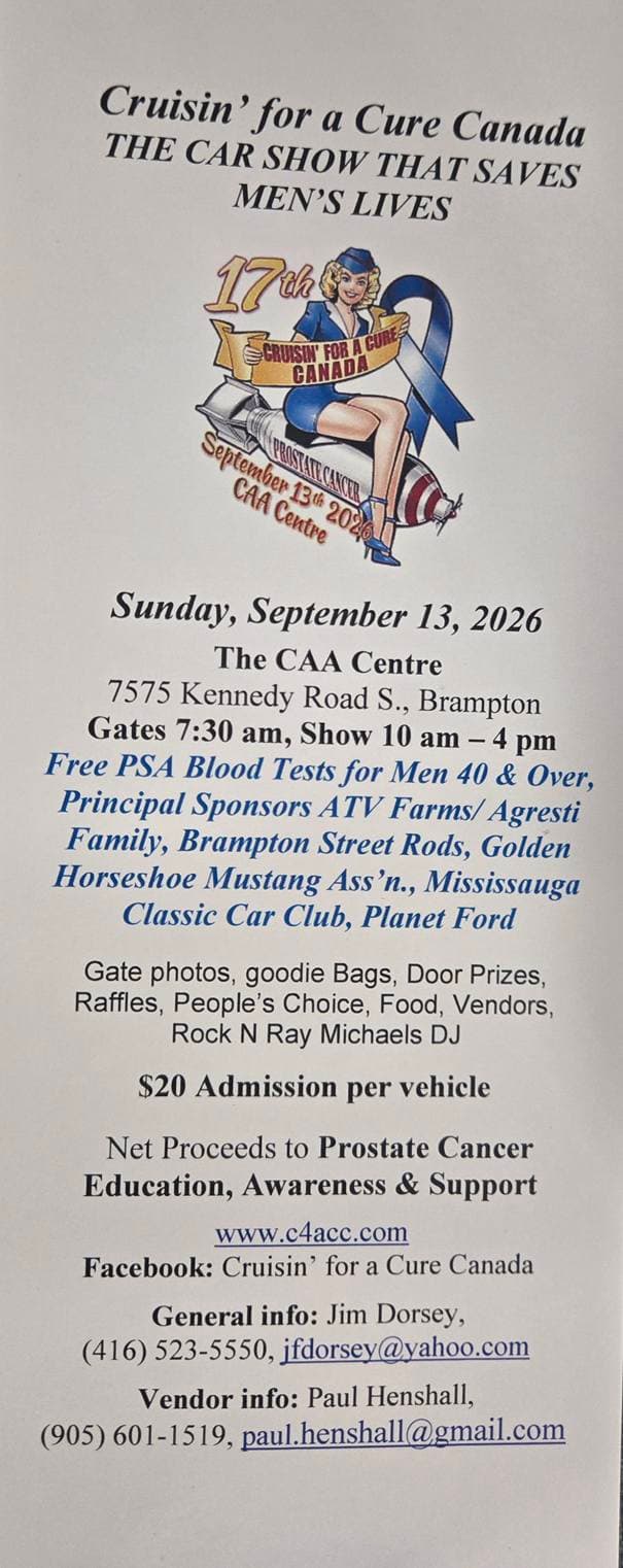 17th Cruisin’ For A Cure Canada
