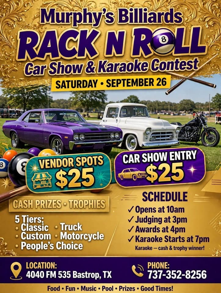 Rack N Roll car show and karaoke contest