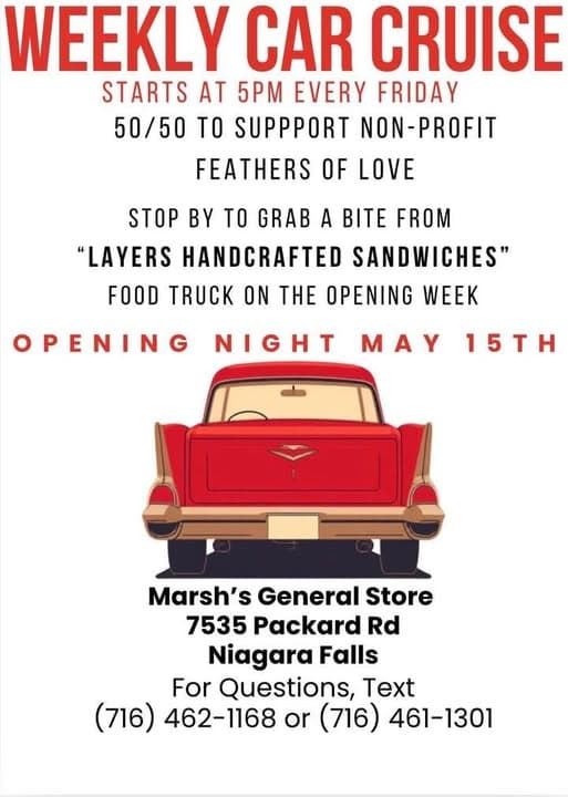 Marsh’s General Store Weekly Cruise Night