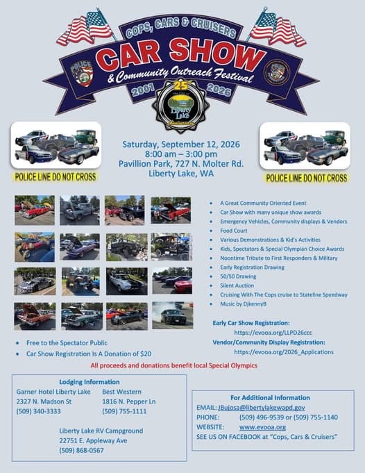Cops, Cars & Cruisers Car Show & Community Outreach Festival