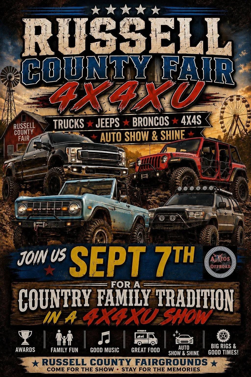 Russell County Fair 4x4xU Auto Show & Shine