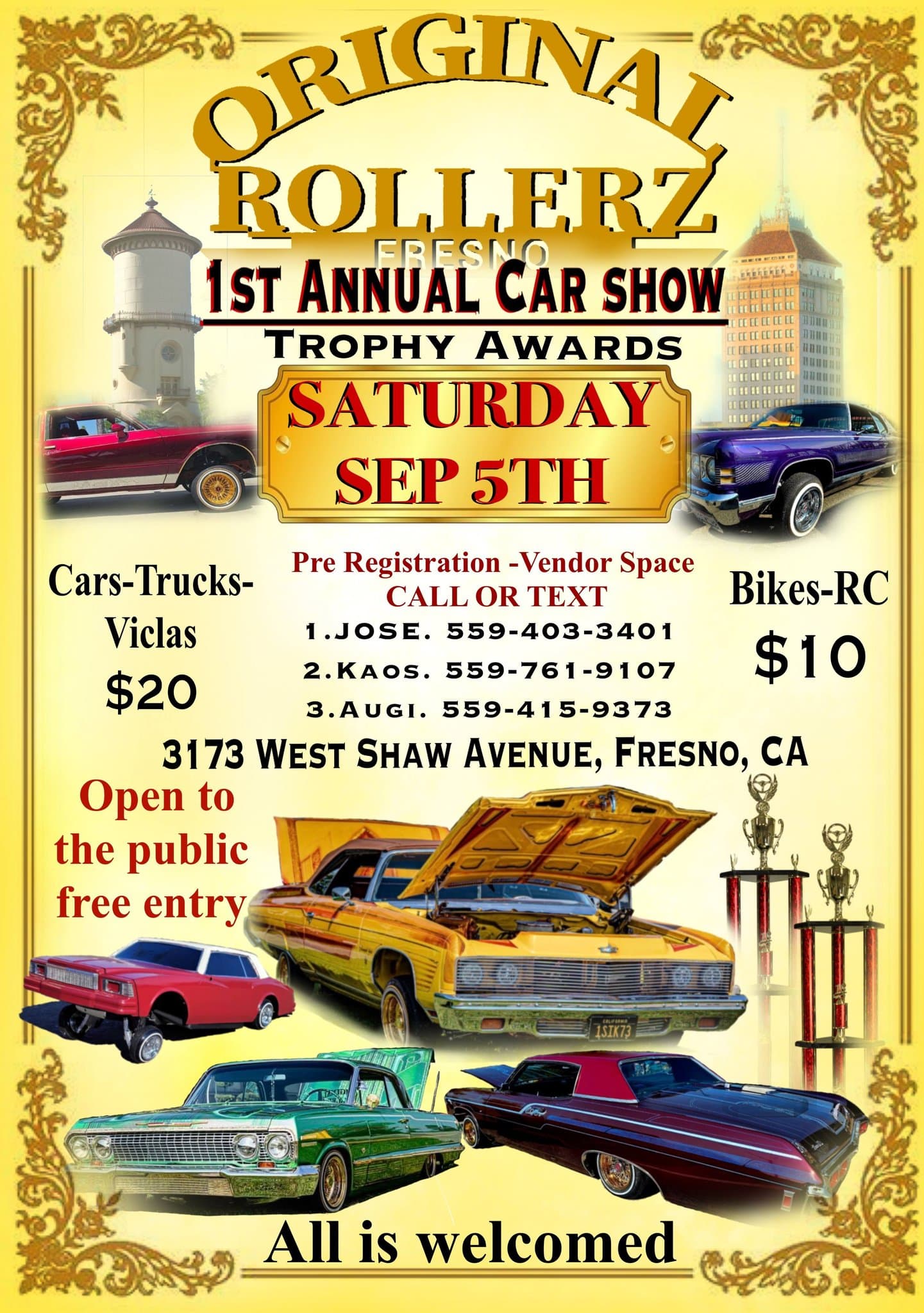 ORIGINAL ROLLERZ 1ST ANNUAL CAR SHOW