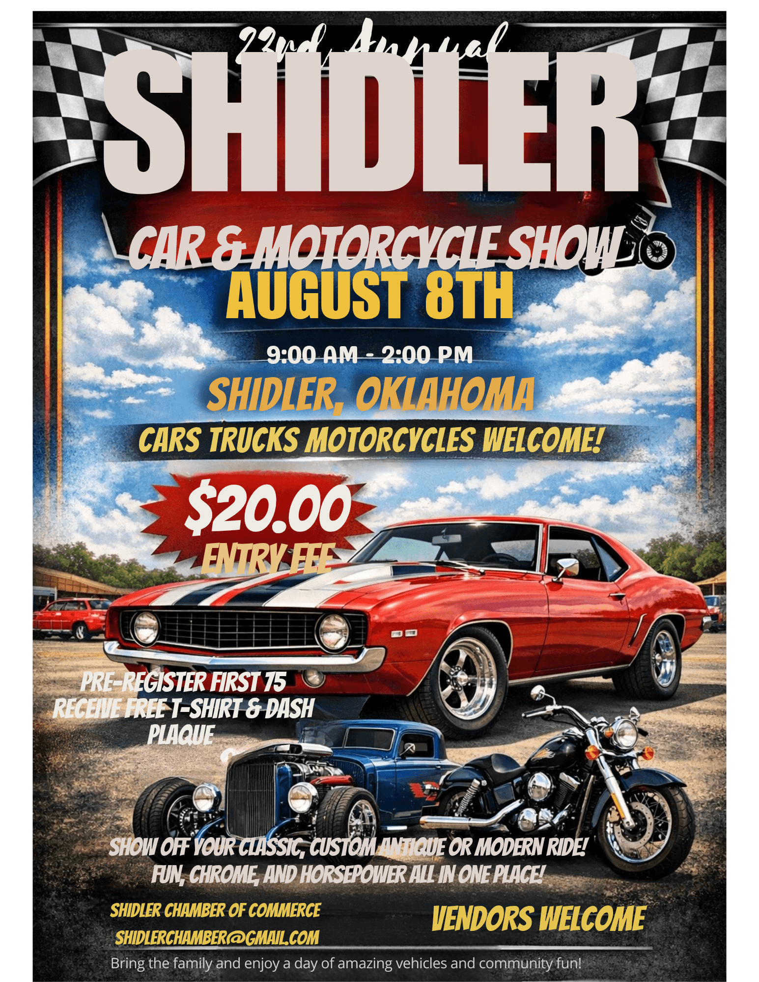 22nd Annual Shidler Car & Motorcycle Show