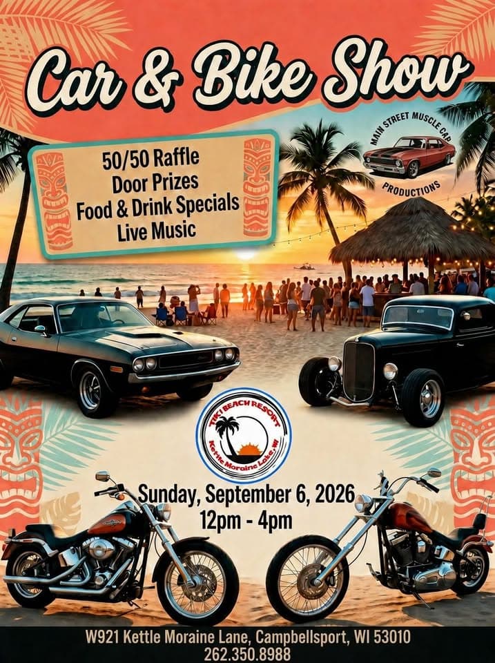 Car & Bike Show at the Tiki Beach Resort