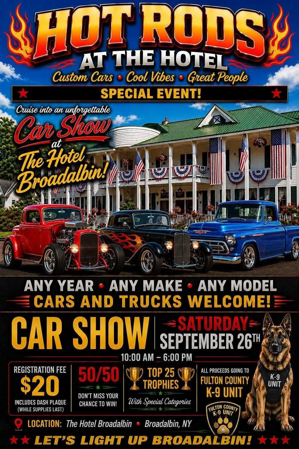 Hot Rods at The Hotel Car Show