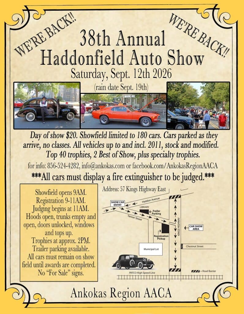 38th Annual Haddonfield Auto Show