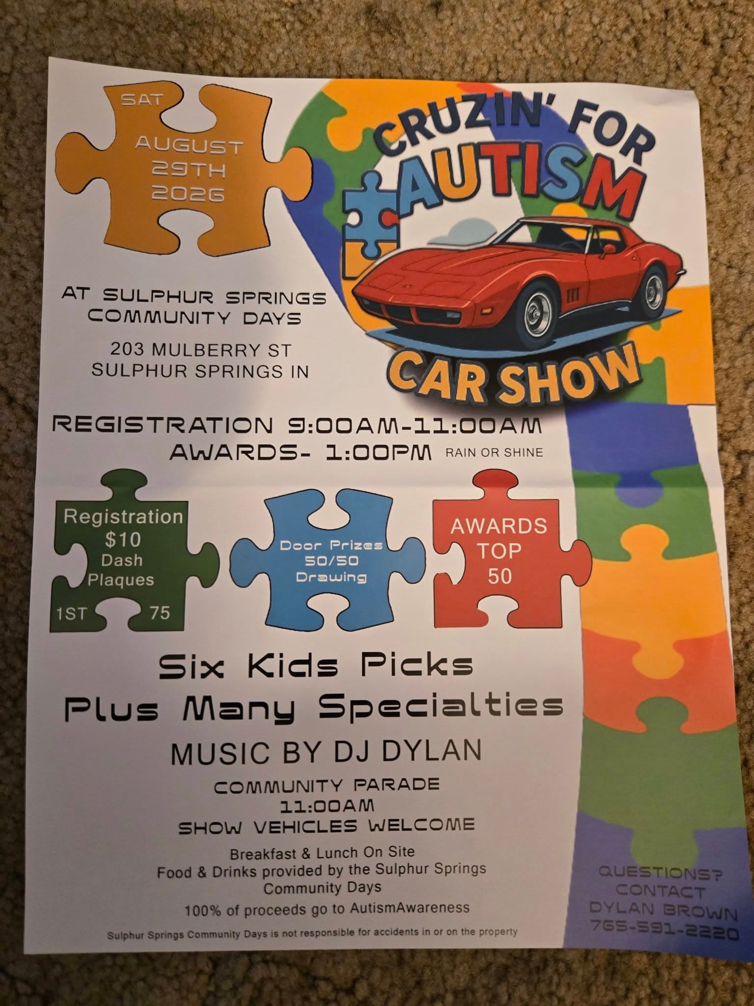 Cruzin’ for Autism Car Show