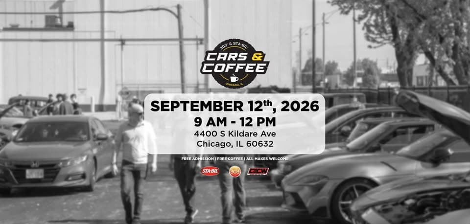 Cars & Coffee - Chicago Car Meet September 2026 Presented by STA-BIL, 303 Products, & CACW