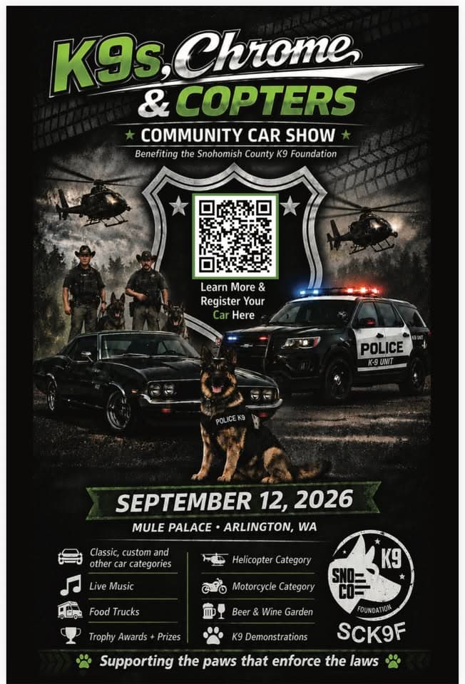K9s, Chrome & Copters Community Car Show